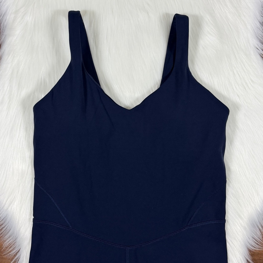 Lululemon Women's Size 10 Blue Align One Piece 6" Short Bodysuit LW1EI8S - Picture 2 of 8